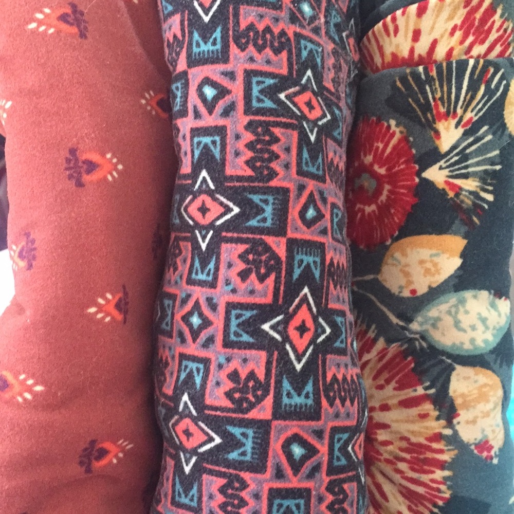 3 TC Lularoe Leggings some wear